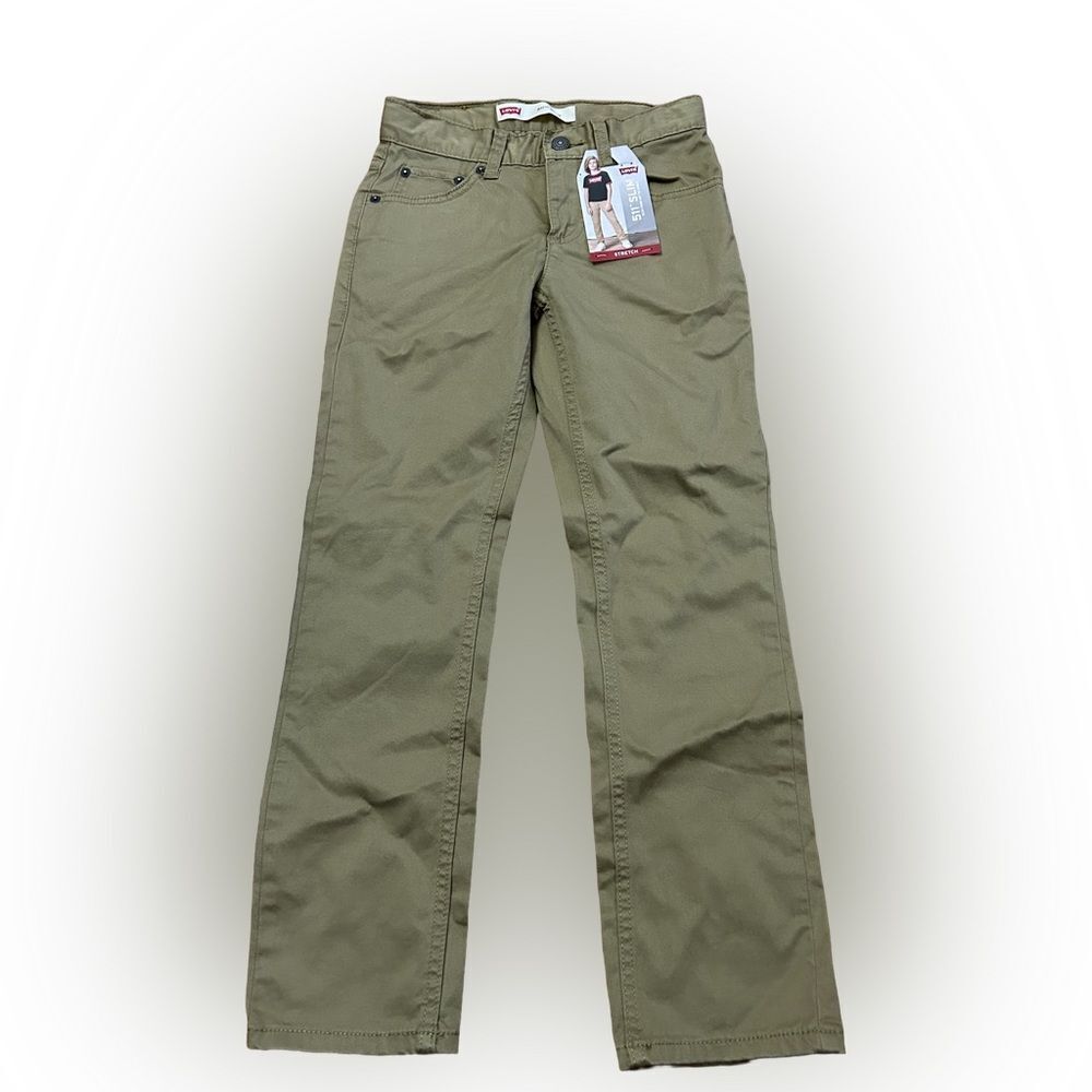 Boys Levi’s 511 Slim Stretch Khaki Pants NWT